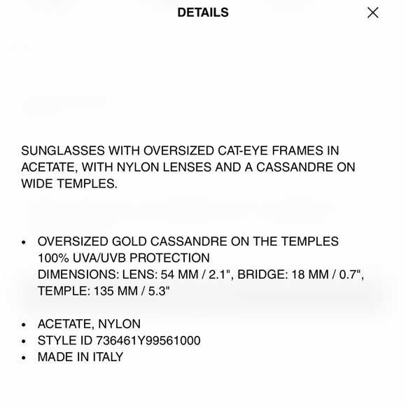 Saint Laurent SL M119 BLAZE oversized size sunglasses - Picture 4 of 6